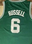 Maillot de Basket #6 Bill Russell 1962-63 Celtics Vintage Vert